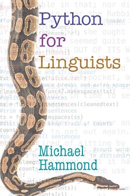 Broché Python for Linguists de Michael Hammond