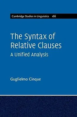 E-Book (pdf) Syntax of Relative Clauses von Guglielmo Cinque