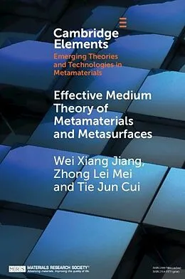 E-Book (pdf) Effective Medium Theory of Metamaterials and Metasurfaces von Wei Xiang Jiang