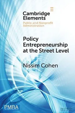 E-Book (pdf) Policy Entrepreneurship at the Street Level von Nissim Cohen