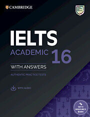 Couverture cartonnée IELTS 16 Academic Student's Book with Answers with Audio with Resource Bank de 