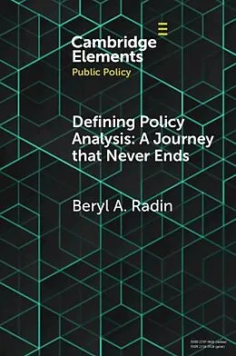 E-Book (epub) Defining Policy Analysis: A Journey that Never Ends von Beryl A. Radin