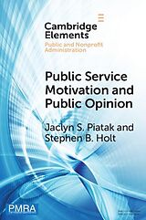 eBook (pdf) Public Service Motivation and Public Opinion de Jaclyn S. Piatak