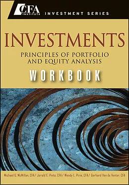 E-Book (pdf) Investments Workbook von Michael G. McMillan, Jerald E. Pinto, Wendy Pirie