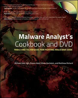 eBook (epub) Malware Analyst's Cookbook and DVD de Michael Ligh, Steven Adair, Blake Hartstein