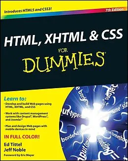 E-Book (pdf) HTML, XHTML and CSS For Dummies von Ed Tittel, Jeff Noble