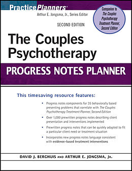 E-Book (pdf) The Couples Psychotherapy Progress Notes Planner von Arthur E. Jongsma, David J. Berghuis