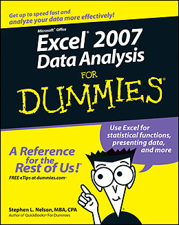 E-Book (epub) Excel 2007 Data Analysis For Dummies von Stephen L, Nelson