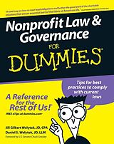 eBook (epub) Nonprofit Law and Governance For Dummies de Jill Gilbert Welytok, Daniel S, Welytok
