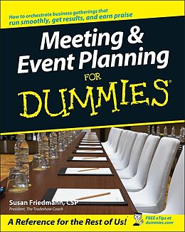 eBook (epub) Meeting and Event Planning For Dummies de Susan Friedmann