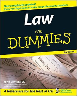 eBook (epub) Law For Dummies de John Ventura