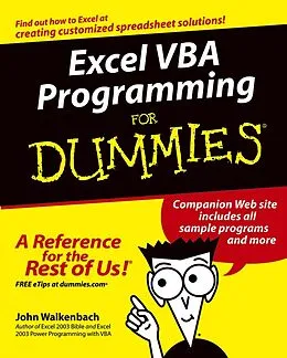 E-Book (epub) Excel VBA Programming For Dummies von John Walkenbach