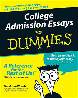 eBook (epub) College Admission Essays For Dummies de Geraldine Woods