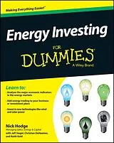 Kartonierter Einband Energy Investing For Dummies von Nick Hodge