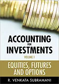 E-Book (epub) Accounting for Investments, Equities, Futures and Options von R. Venkata Subramani