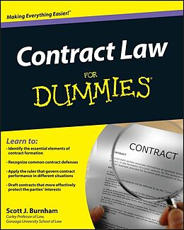 eBook (pdf) Contract Law For Dummies de Scott J. Burnham