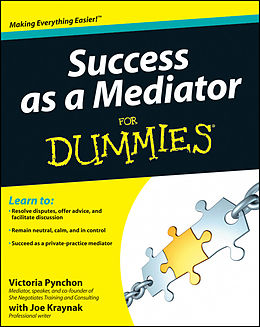 eBook (epub) Success as a Mediator For Dummies de Victoria Pynchon
