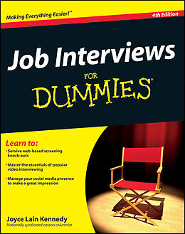 eBook (pdf) Job Interviews For Dummies de Joyce Lain Kennedy