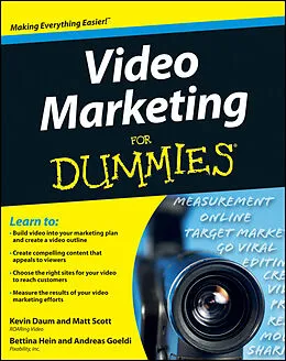 E-Book (pdf) Video Marketing For Dummies von Kevin Daum, Bettina Hein, Matt Scott