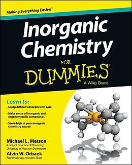 eBook (epub) Inorganic Chemistry For Dummies de Michael Matson, Alvin W, Orbaek