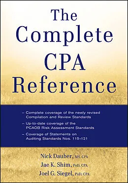 E-Book (epub) Complete CPA Reference von Nick A. Dauber, Jae K. Shim, Joel G. Siegel
