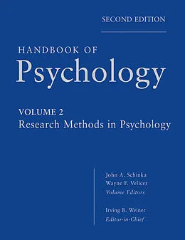 E-Book (pdf) Handbook of Psychology, Research Methods in Psychology von Irving B. Weiner, John A. Schinka, Wayne F. Velicer