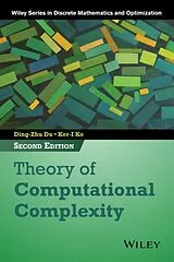 Fester Einband Theory of Computational Complexity von Ding-Zhu Du, Ker-I Ko, Dingzhu Du