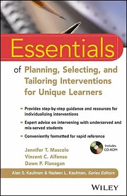 E-Book (pdf) Essentials of Planning, Selecting, and Tailoring Interventions for Unique Learners von Jennifer T. Mascolo, Vincent C. Alfonso, Dawn P. Flanagan