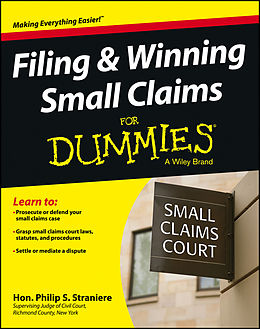 eBook (pdf) Filing and Winning Small Claims For Dummies de Philip Straniere