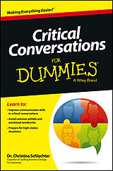 eBook (pdf) Critical Conversations For Dummies de Christina Tangora Schlachter