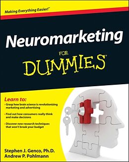 Couverture cartonnée Neuromarketing For Dummies de Genco Stephen J., Pohlmann Andrew P., Steidl Peter