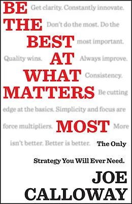 E-Book (pdf) Be the Best at What Matters Most von Joe Calloway