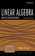 E-Book (epub) Linear Algebra and Its Applications von Peter D. Lax