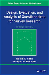 E-Book (epub) Design, Evaluation, and Analysis of Questionnaires for Survey Research von Willem E. Saris, Irmtraud N. Gallhofer