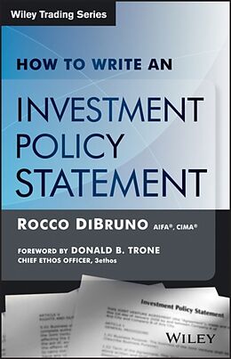 Couverture cartonnée How to Write Investment Policy de Rocco Dibruno