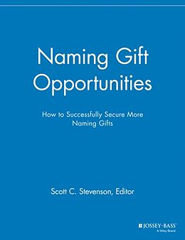 Couverture cartonnée Naming Gift Opportunities de Scott C. Stevenson