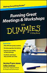 eBook (epub) Running Great Meetings and Workshops For Dummies de Jessica Pryce-Jones