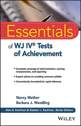 E-Book (pdf) Essentials of WJ IV Tests of Achievement von Nancy Mather, Barbara J. Wendling