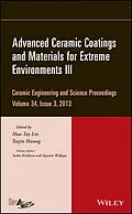E-Book (pdf) Advanced Ceramic Coatings and Materials for Extreme Environments III von Hua-Tay Lin, Taejin Hwang, Soshu Kirihara
