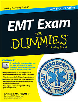 eBook (epub) EMT Exam For Dummies with Online Practice de Arthur Hsieh