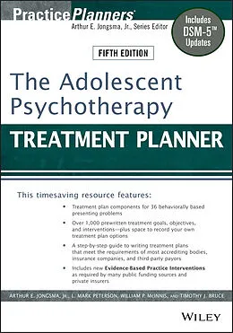 E-Book (pdf) The Adolescent Psychotherapy Treatment Planner von Arthur E. Jongsma, L. Mark Peterson, William P. McInnis