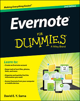 E-Book (epub) Evernote For Dummies von David E, Y, Sarna
