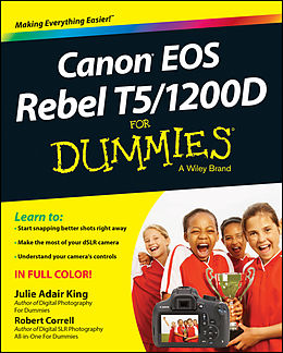 E-Book (pdf) Canon EOS Rebel T5/1200D For Dummies von Julie Adair King, Robert Correll