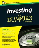 Kartonierter Einband Investing for Dummies, UK Edition von Levene Tony