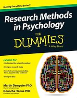 Couverture cartonnée Research Methods in Psychology for Dummies de Martin Dempster, Donncha Hanna