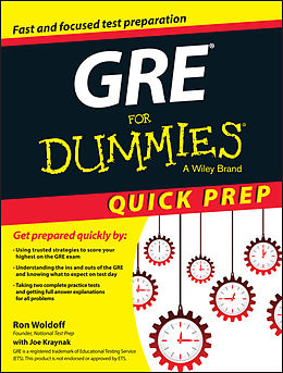 eBook (epub) GRE For Dummies Quick Prep de Ron Woldoff, Joseph Kraynak