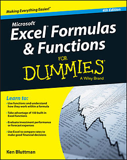E-Book (epub) Excel Formulas and Functions For Dummies von Ken Bluttman