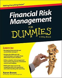 Couverture cartonnée Financial Risk Management For Dummies de Aaron Brown