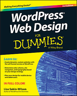 E-Book (pdf) WordPress Web Design For Dummies von Lisa Sabin-Wilson
