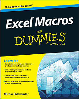 E-Book (pdf) Excel Macros For Dummies von Michael Alexander